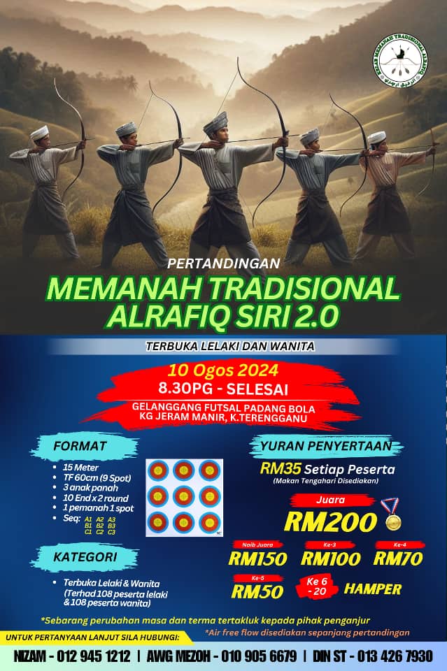 Pertandingan Memanah Tradisional Alrafiq Siri 2.0 - Takwim Memanah