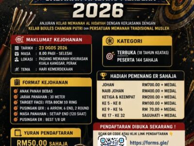 KEJOHANAN MEMANAH TRADISIONAL CABARAN AMBANG MERDEKA 2026